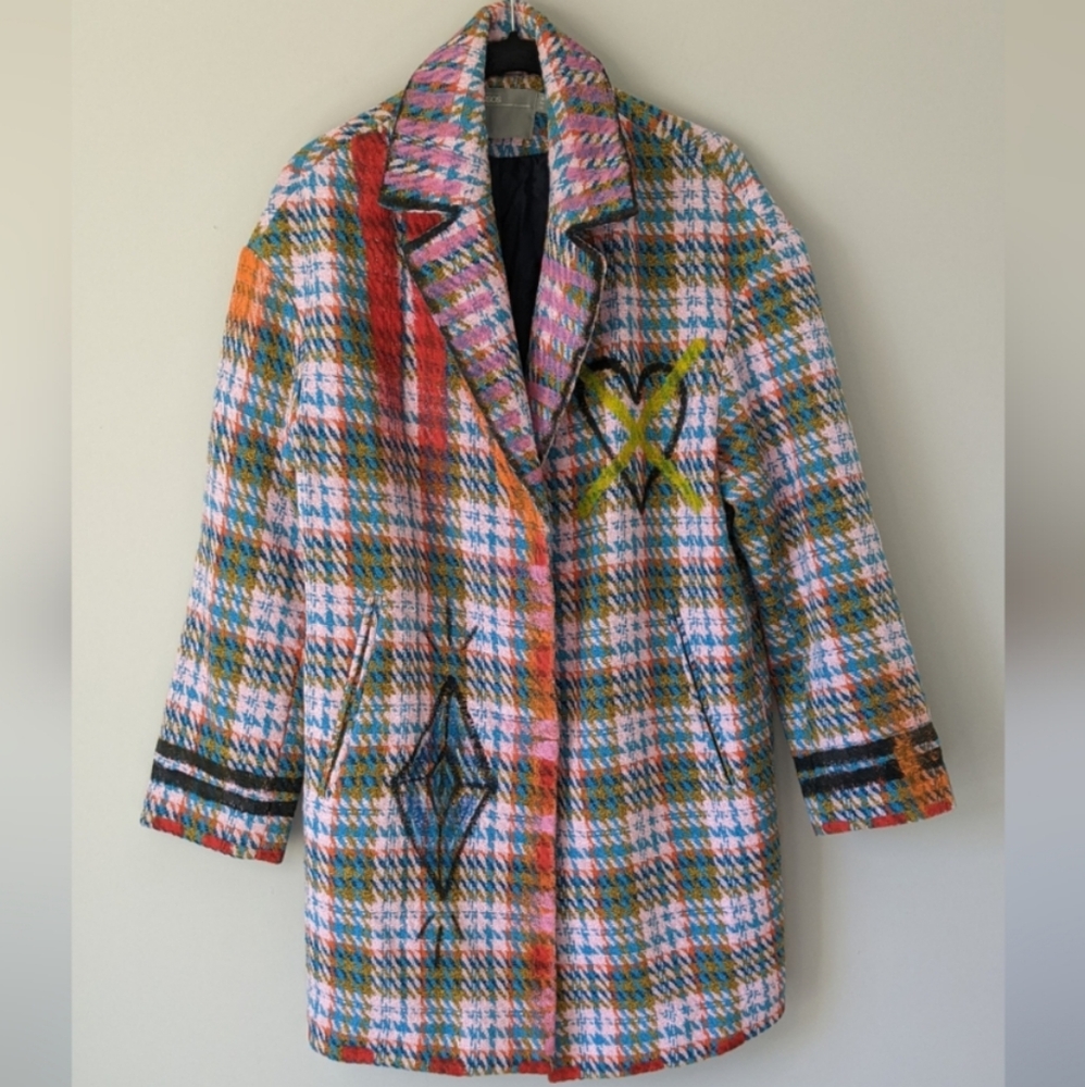 ASOS Tweed Custom Painted Jacket
